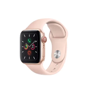 Apple Watch Series 5 (GPS + Cellular, 40MM) – Gold Aluminum Case with Pink Sport Band
