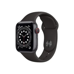 Apple Watch Series 6 (GPS + Cellular, 40mm) – Space Gray Aluminum Case with Black Sport Band